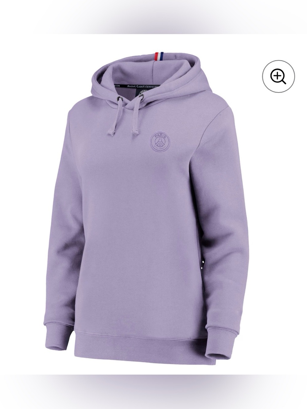 Paris Saint-Germain Essential Crest Hoodie - Violet - Womens 0949 - Picture 2 of 6